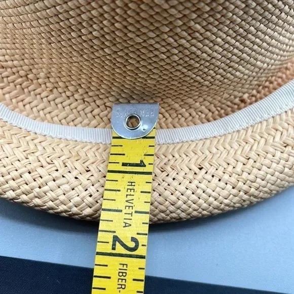 Hand crafted Andrea Stuart straw hat. - Picture 6 of 8